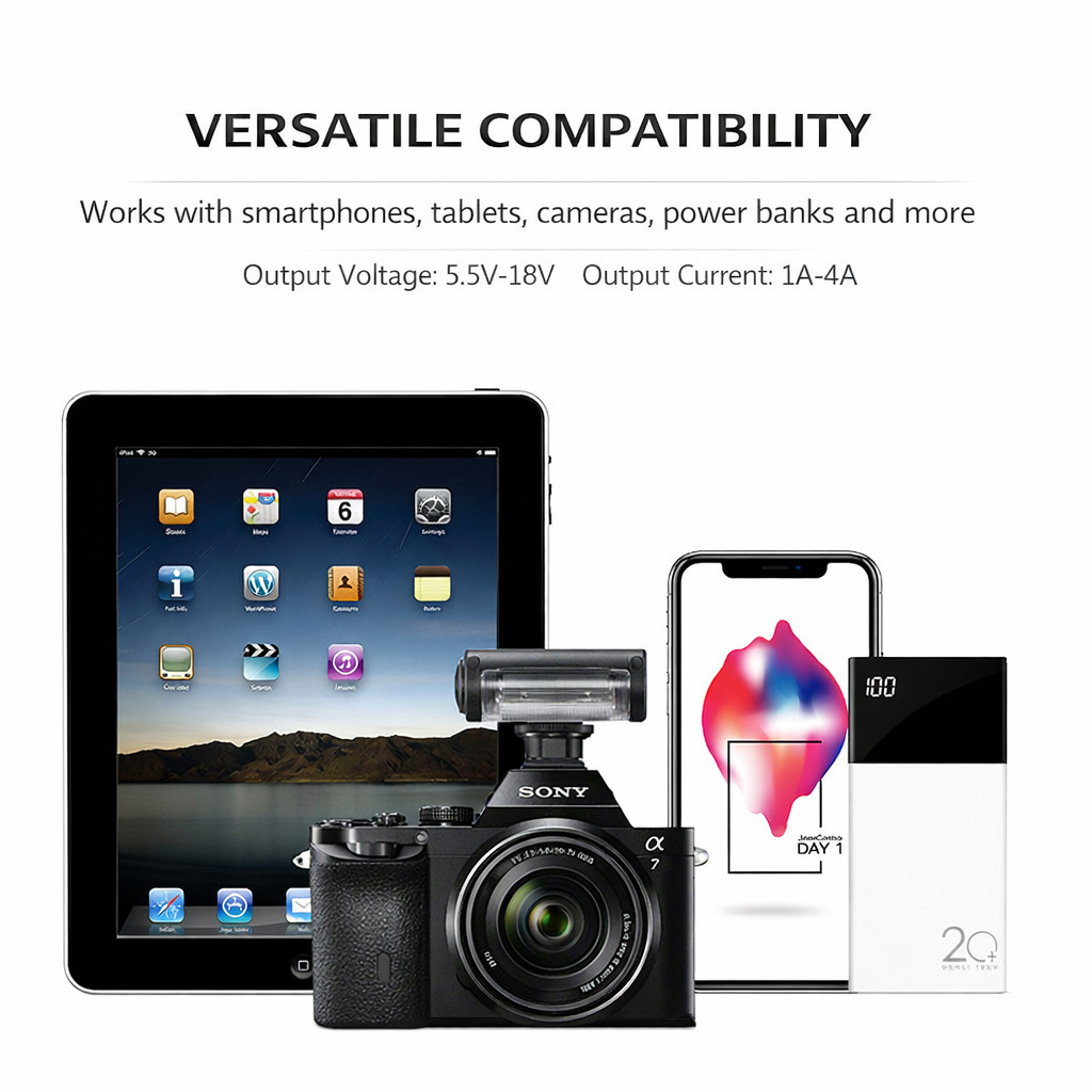 Voxl V21W5V 21W Foldable Solar Panel Charger | Dual USB