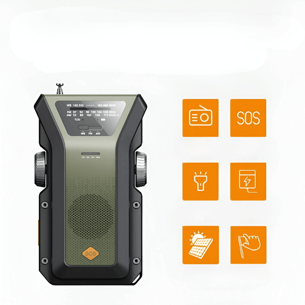 IPX4 waterproof radio for camping