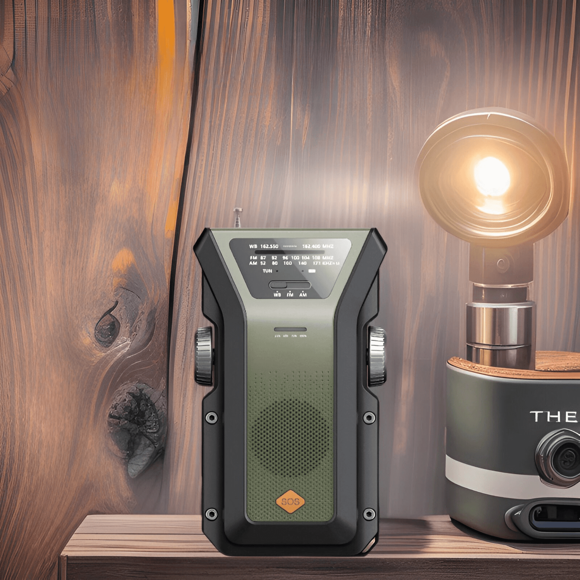 emergency radio with AAA backup