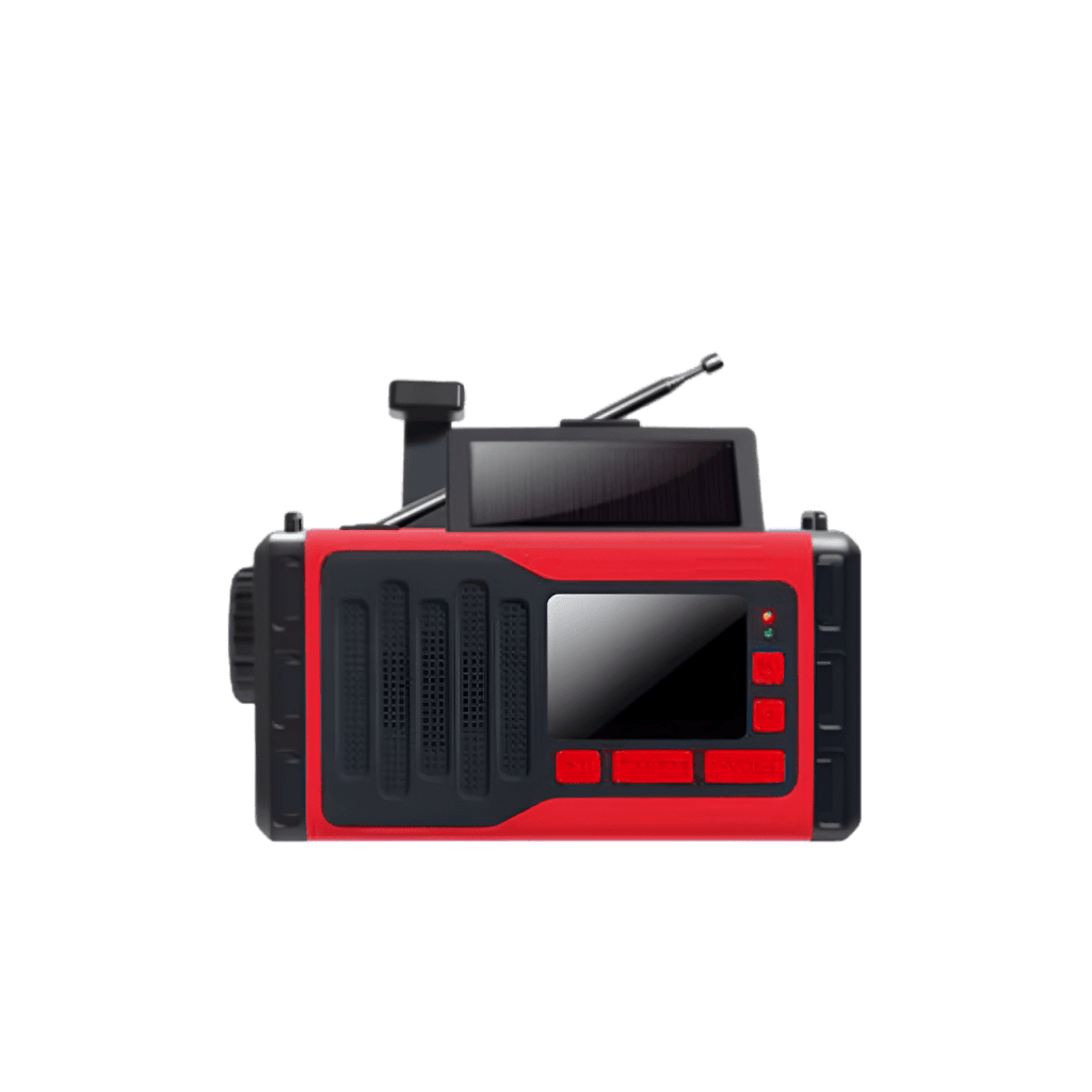 VOXL V16 survival emergency radio with 10000mAh battery crank solar USB power for disaster preparedness