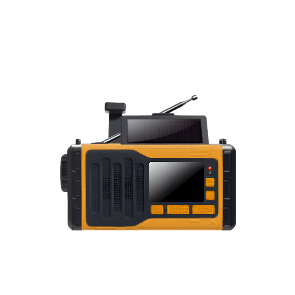 VOXL V16 portable rechargeable radio with AM FM WB NOAA weather alerts and digital display