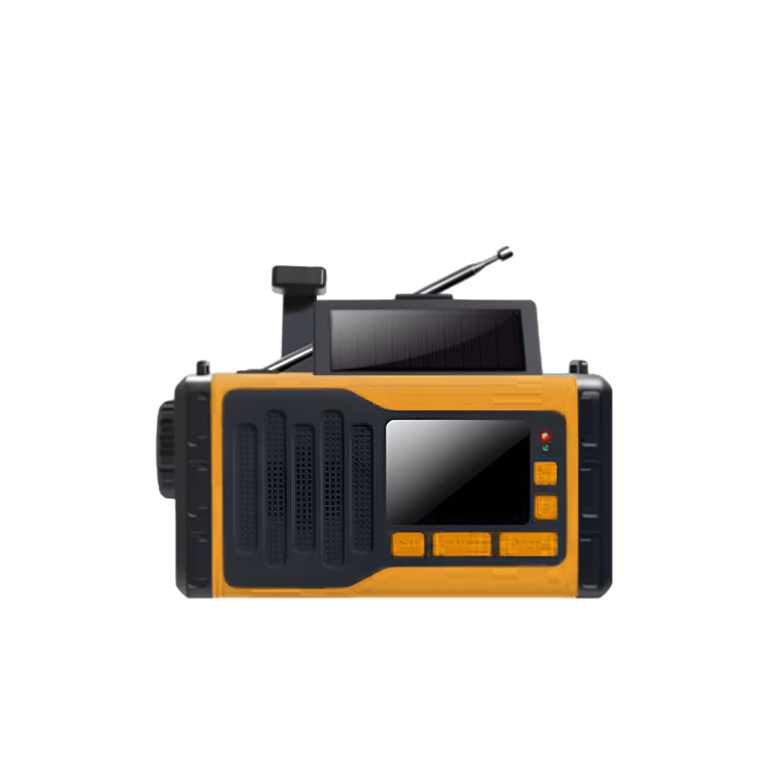 VOXL V16 portable rechargeable radio with AM FM WB NOAA weather alerts and digital display