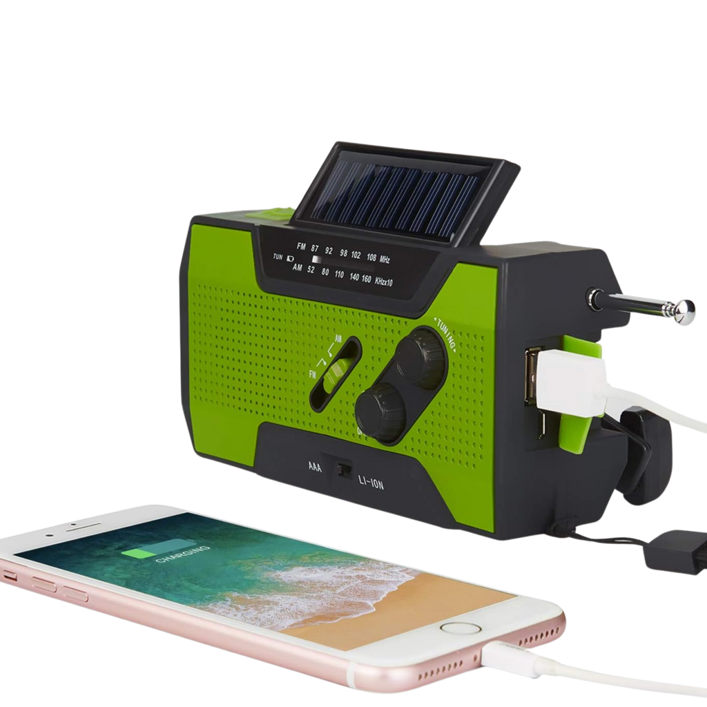 VOXL V30 portable battery radio with AM FM WB support 2000mAh for emergency preparedness