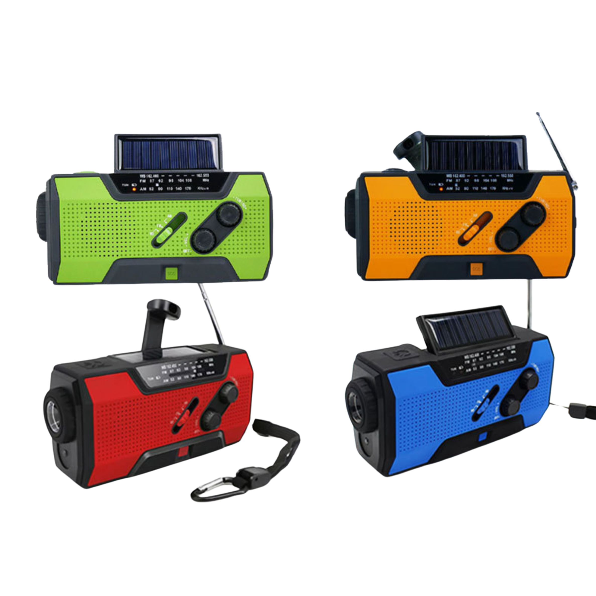 VOXL V30 emergency crank solar radio rechargeable power bank with USB C charging