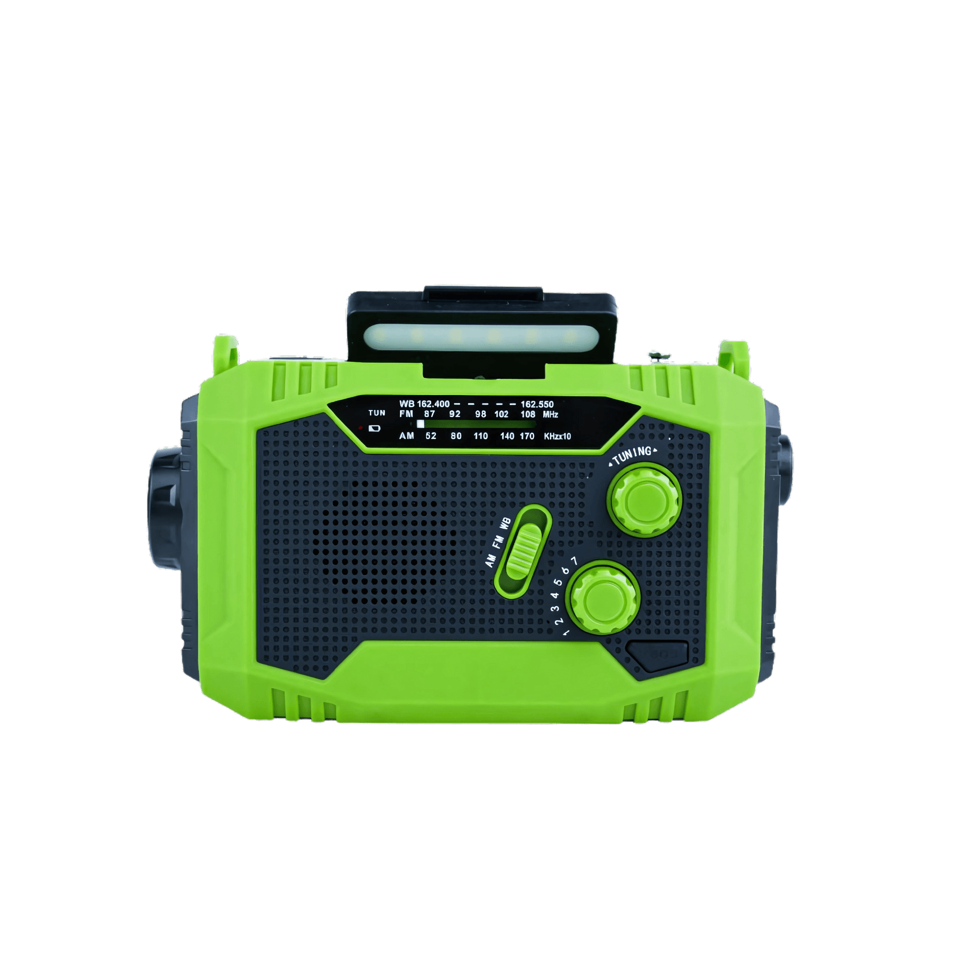 VOXL V31 emergency radio crank with AM FM WB NOAA weather alerts and LED flashlight