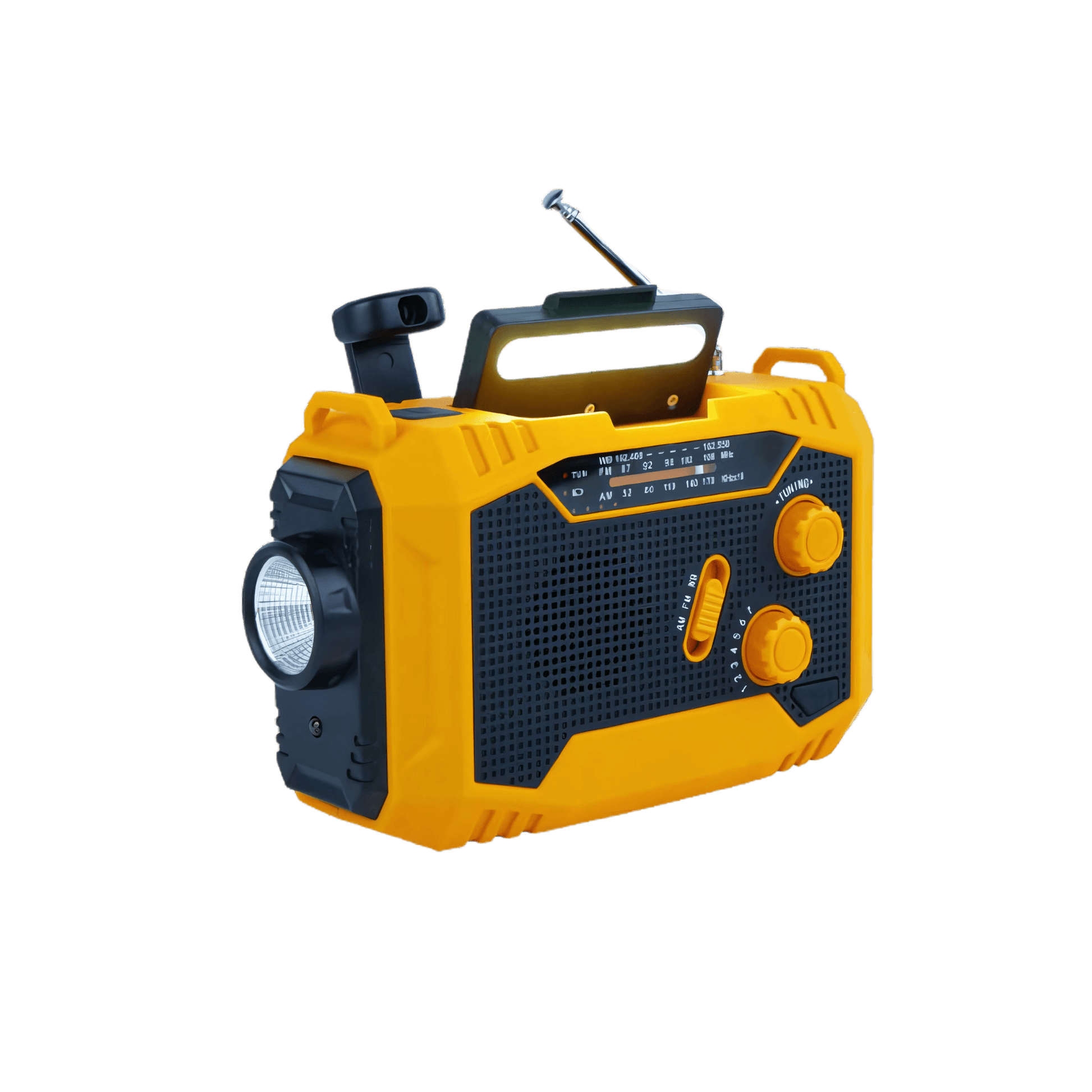 VOXL V31 rechargeable portable emergency radio with solar and hand crank power for survival kits