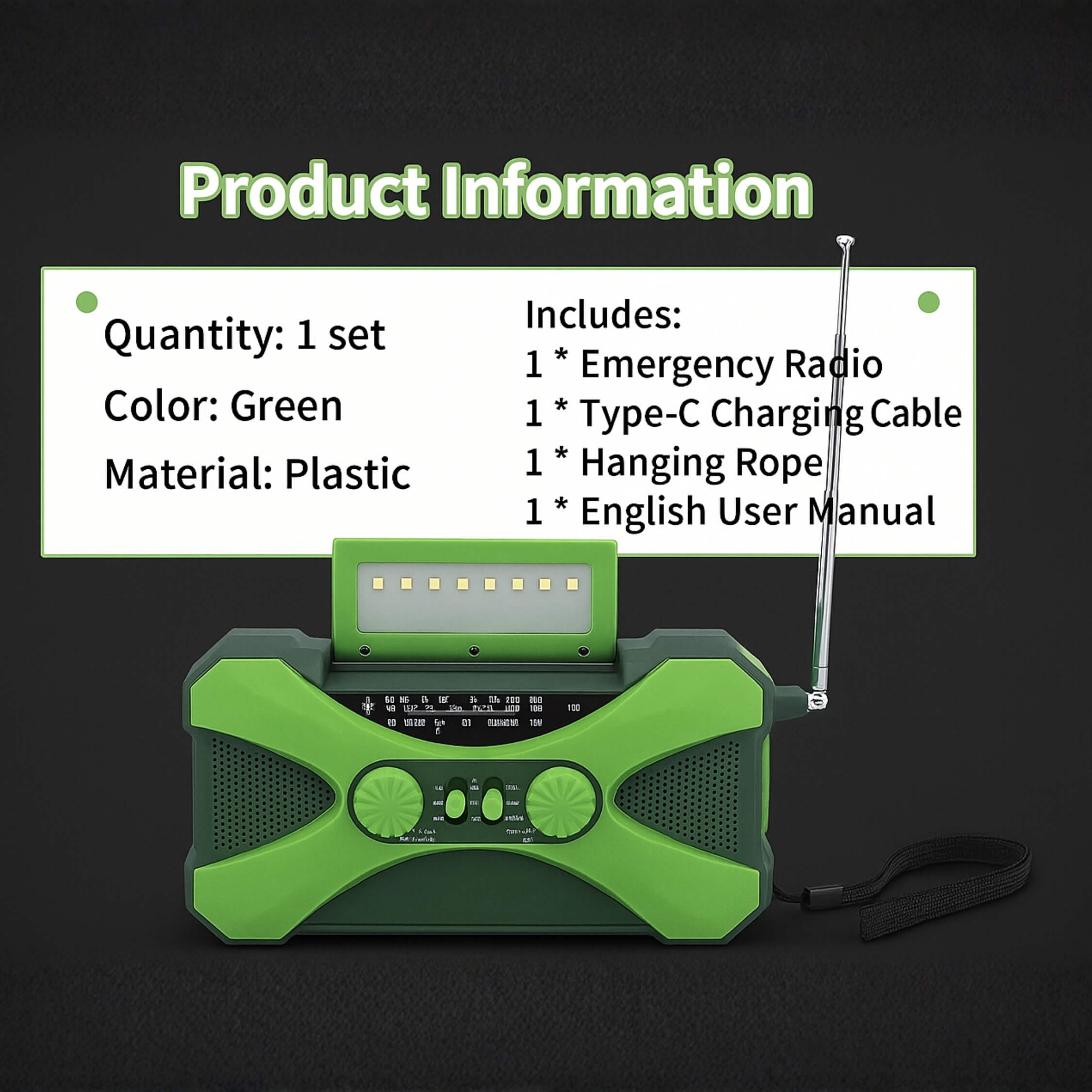 NOAA weather radio WB tuning with extended antenna