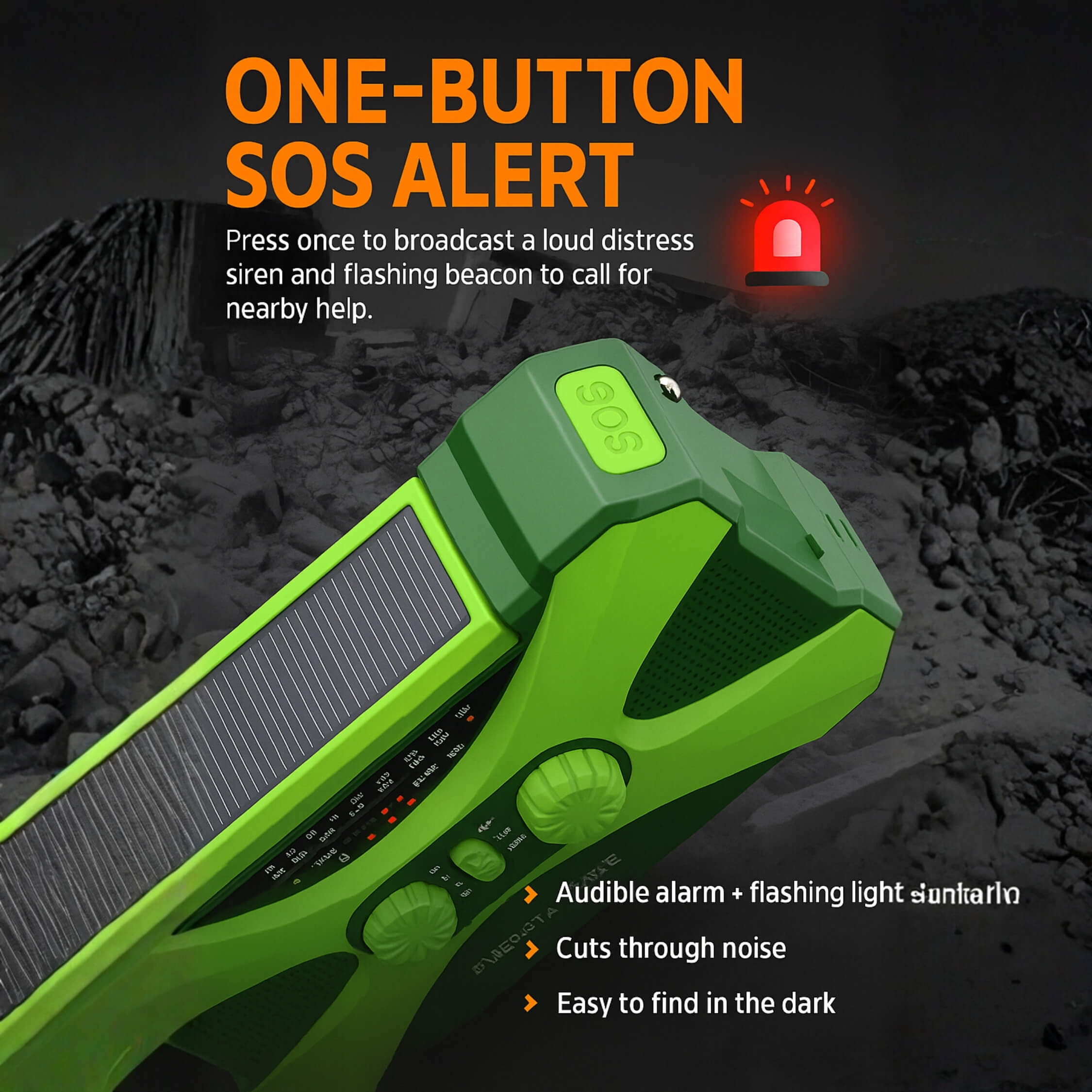 Battery powered radio 10000mAh dual cells