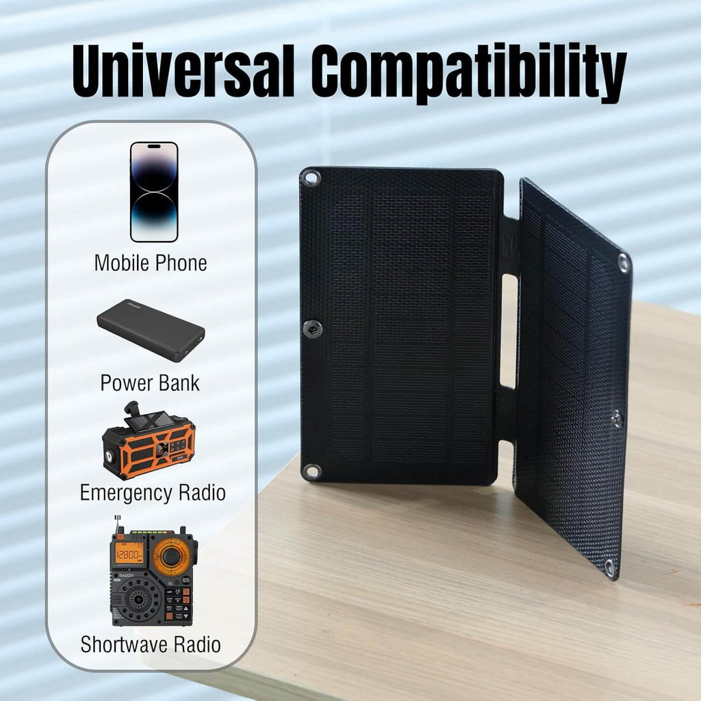 VOXL V012 durable solar powered emergency radio small size 353g lightweight survival gear