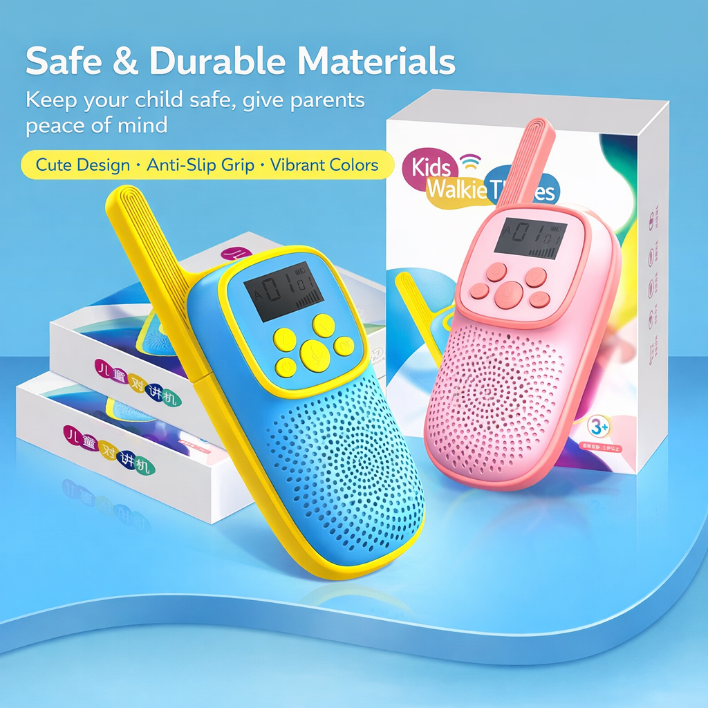 V021 Kids Walkie Talkies 0.5W | Rechargeable Two-Way Radios