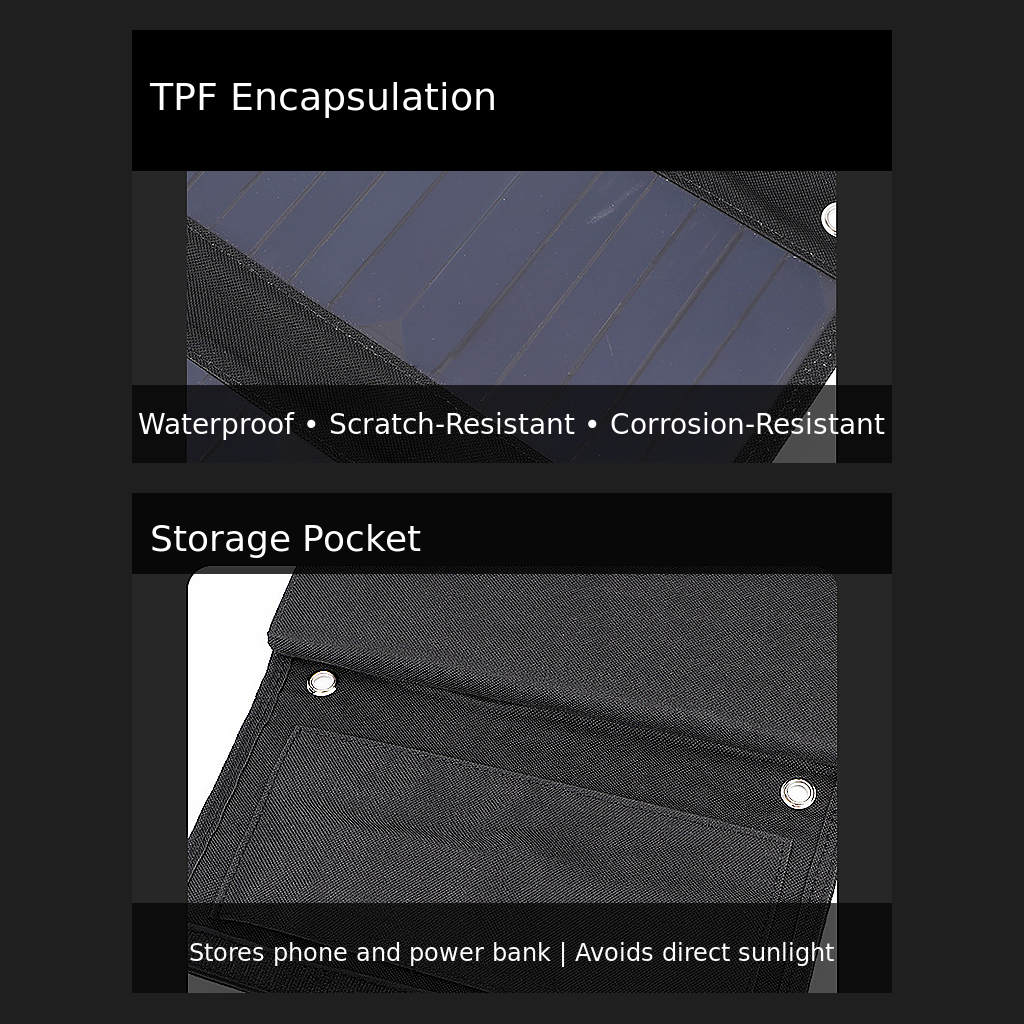 VOXL V28W14V 28W Foldable Solar Panel Charger | SunPower 23.5%