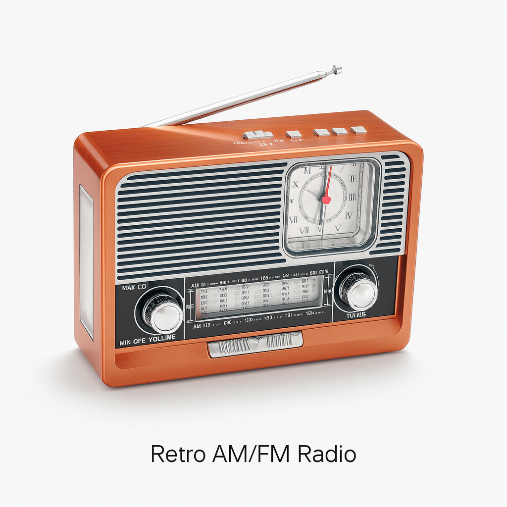 VOXL V211 retro emergency radio battery powered with 1200mAh rechargeable battery USB TF Bluetooth