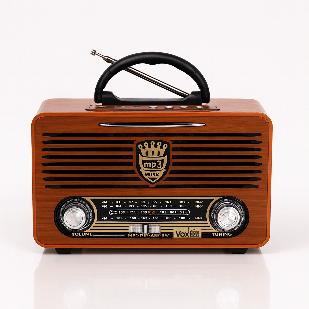 VOXL V213 retro emergency radio with AM FM SW reception 1200mAh rechargeable battery and Bluetooth