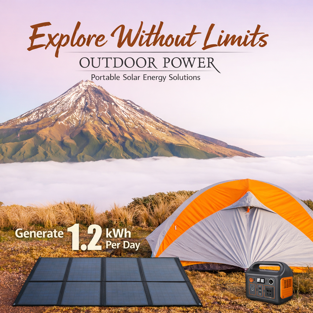 Voxl V200W18V 200W Foldable Solar Panel Charger | 18V Portable Power