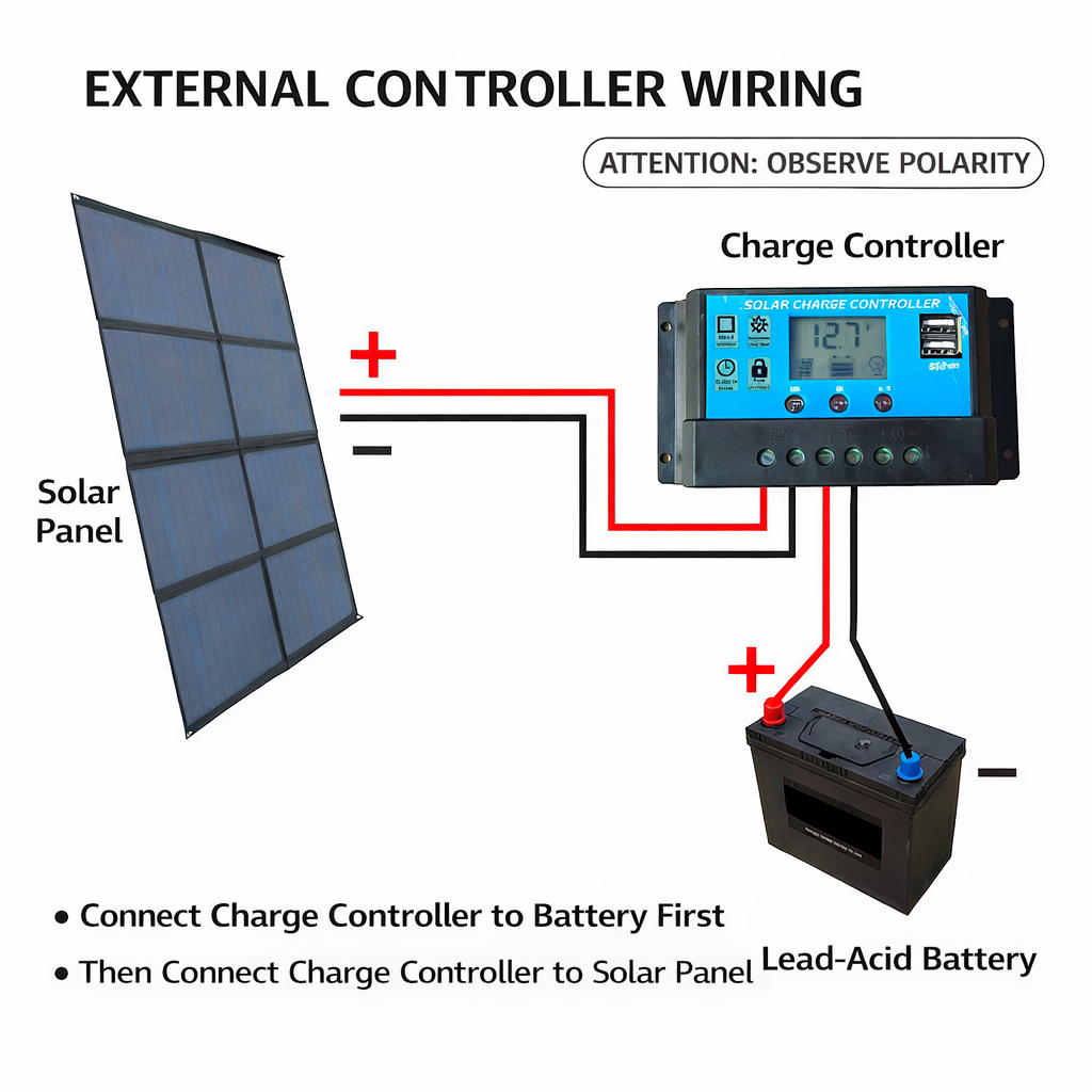 Voxl V200W18V 200W Foldable Solar Panel Charger | 18V Portable Power