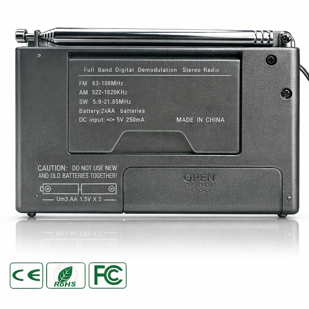 Voxl V310 AM/FM/SW DSP Radio, 87 Presets, 0.22W