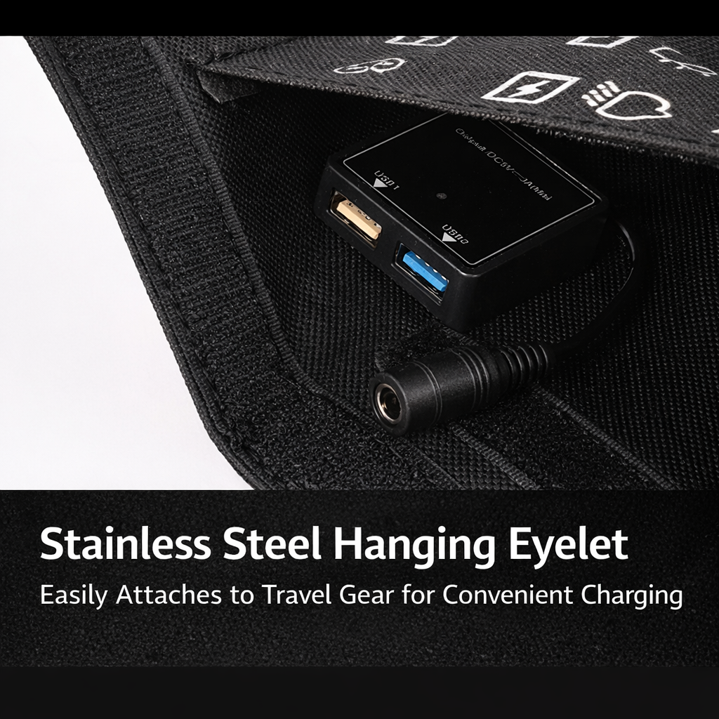 VOXL V42W6V Foldable Solar Panel Charger | 42W Portable Solar Charger