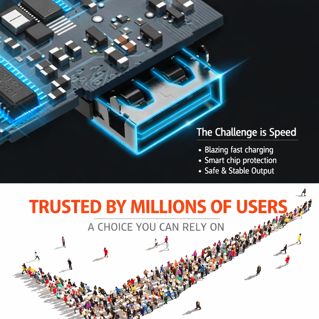 VOXL V42W6V Foldable Solar Panel Charger | 42W Portable Solar Charger