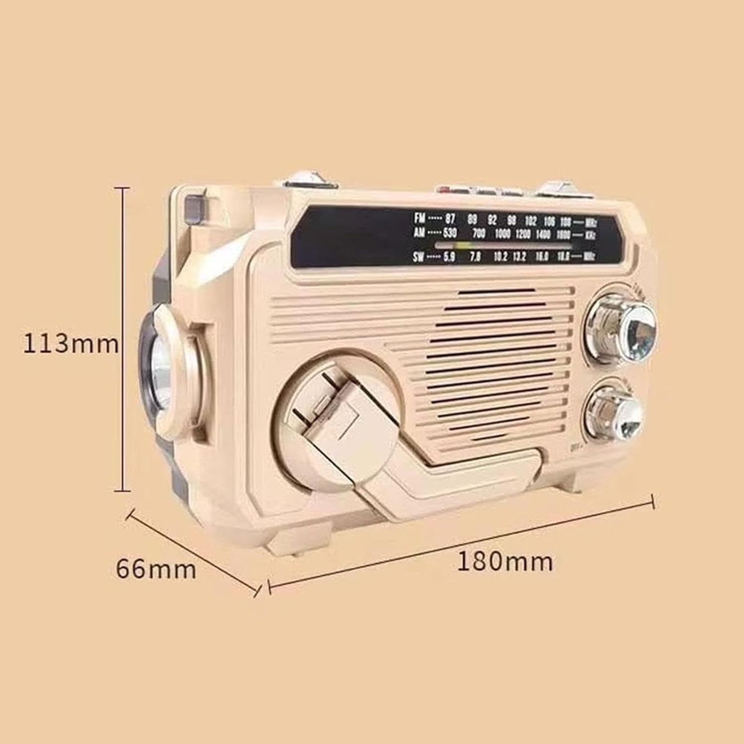 Voxl V777 3W AM/FM/SW Portable Radio w/ Bluetooth, USB & TF