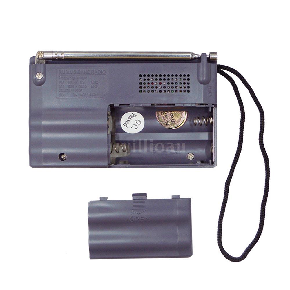 Voxl BC-R21 Mini AM/FM Portable Radio with Headphone Jack