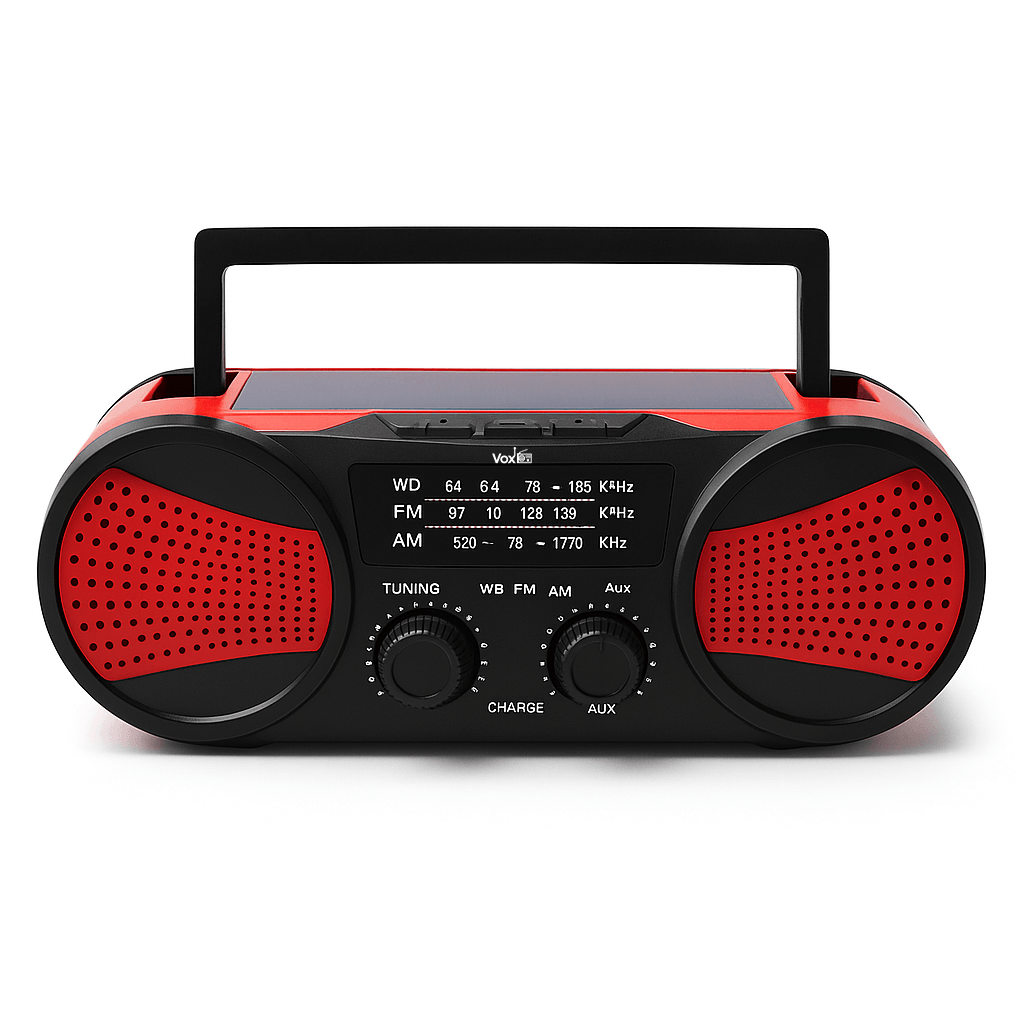 VOXL V033 survival radio portable rechargeable emergency crank radio with 2000mAh battery