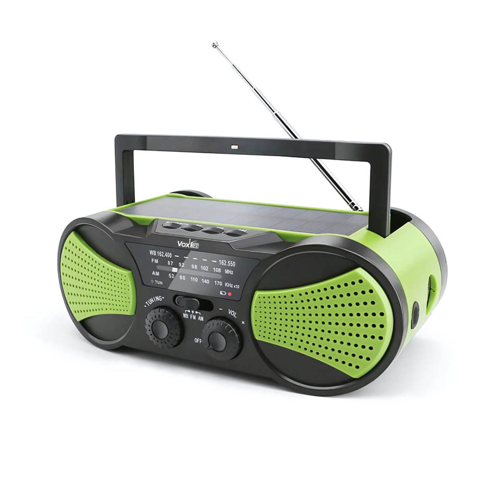 VOXL V033 emergency weather radio portable radio rescuer with flashlight and USB charging