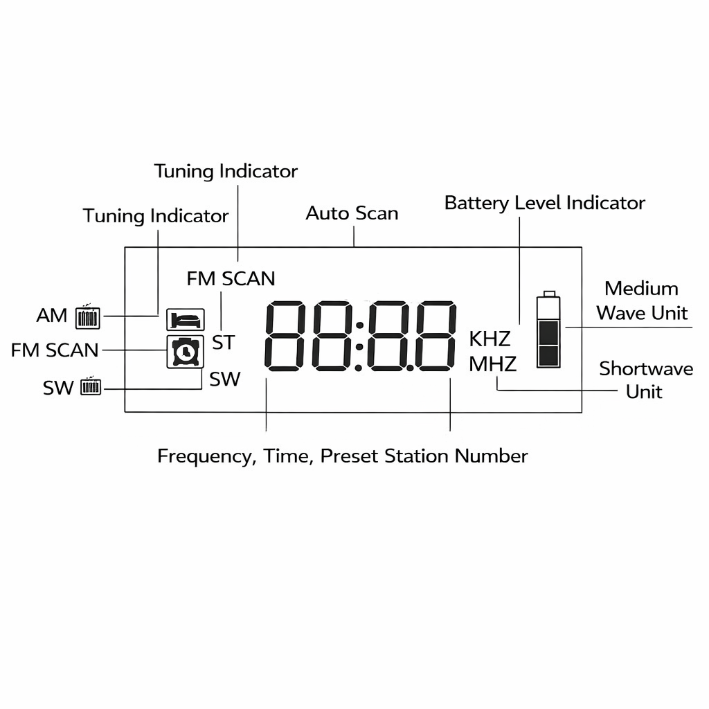 Voxl V900 Emergency Weather Radio (Hand Crank + Solar + USB-C) with 4000mAh Power Bank